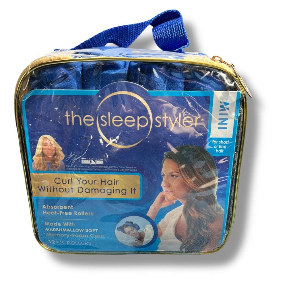 All Star Innovations The Sleep Styler Nighttime Hair Curlers, Mini -12 Count b10